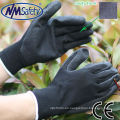 NMSAFETY guantes de trabajo de nitrilo de acabado arenoso 707